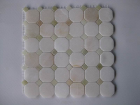 White Onyx Octagon Mosaic