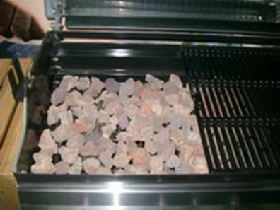 Red Lava Rock for Gas Barbecue