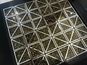 Metal Glass Mosaic Tiling 025