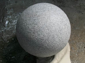 Hand Carved Granite Garden Sphere