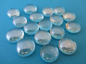 Clear Flat Glass Beads