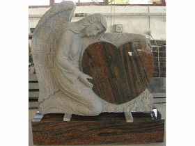 Angel Granite Headstone