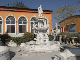 hand carved outdoor water features