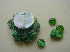 Green Glass Pebble