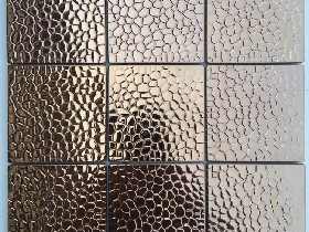 stainless steel brick mosaic metal wall tile 006