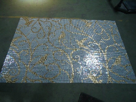 Golden Foil Mosaic Tree