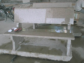 Yellow Granite Patio Bench