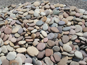 Landscaping Flat Pebble Stone
