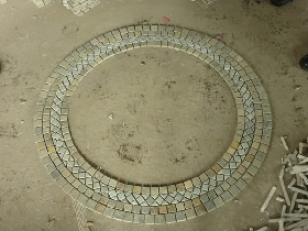 Slate Mosaic Patio Circle Pattern