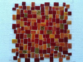 STAINED GLASS MOSAIC TILE 0034