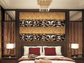 Ox Horn Tile Bedroom Decoration