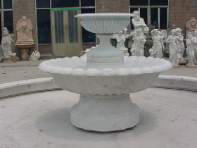 Marble Fountain with Bowl