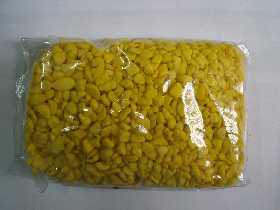 Yellow Colored Pebble for Landscape Decoration
