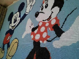 Mickey Cartoon Art Mosaic