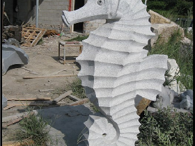 Seahorse Fountain in Granite