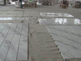 Volakas White Marble Wall Cladding Pre-Assemble