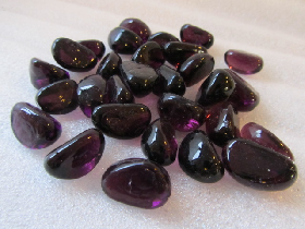 Purple Glass Pebbles