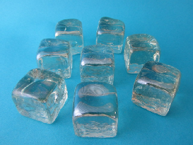 Ice Cube Glass Pebbles