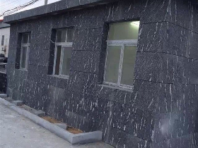 Jet Mist Granite Wall Facade
