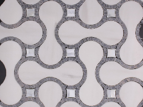 Water Jet Cut Marble Mosaic Tile