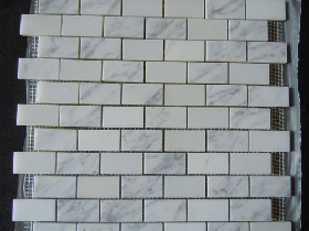Contemporary White Marble Mosaic Tiles