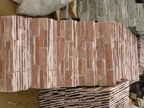 Classic Red Slate Wall Panel
