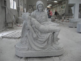 Granite Human Figure Statue