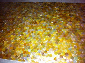 Golden Shell Mosaic Hexagon