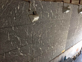 Jet Mist Granite Sandblasted Wall Tiles