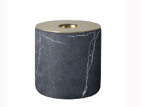 Nero Marquina Marble Candle Holder