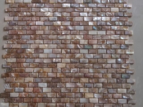 Brown Shell Mosaic Brick Type
