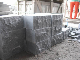 Dark Grey Granite Mushroom Block