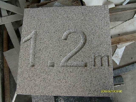 Granite with Letters Sandblasted