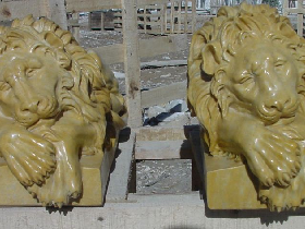 Lion Marble Statue 008