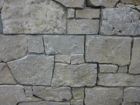 Random Stacked Limestone Wall Roman Castle Stone