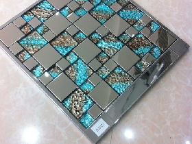 Metallic Mosaic Tiles 044