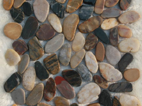 Slice Pebble Mosaic Tile from China
