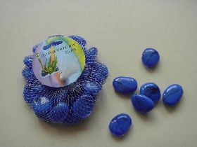 Blue Glass Pebble