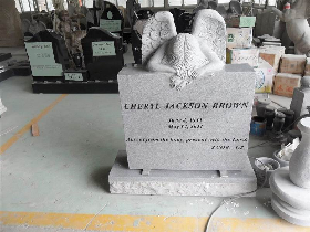 Angel Granite Gravestone 004