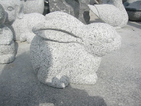 Granite Rabbit Stone Carving