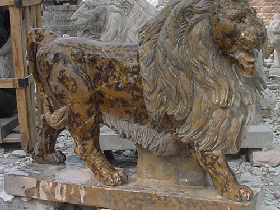 Lion Marble Statue 006