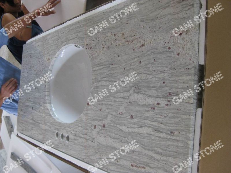 River White Granite Vanity Top and Backsplash Packing