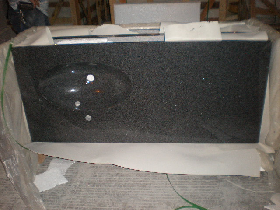 Single-Piece Vanity Washbasin in Granite