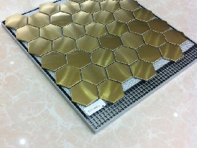 Metallic Mosaic Tiles 058