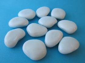 White Porcelain large Pebbles