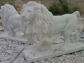 Lion Marble Statue 007