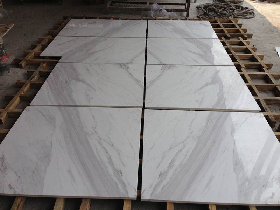 Volakas White Marble Compound Ceramic Tile