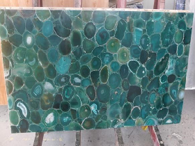 green agate stone slab as a luxury decorative material