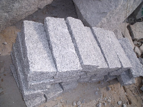 Natural Curb Stone in Grey Granite
