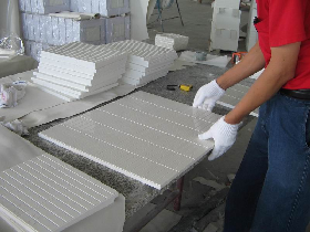 Super White Crystallized Stone Tiles